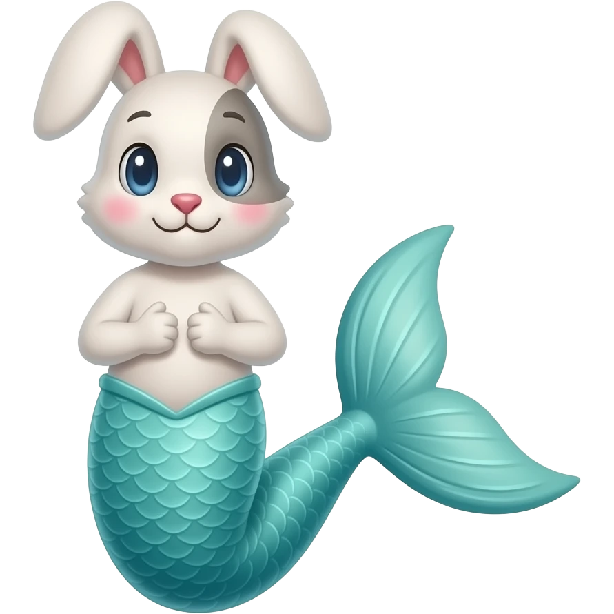bunny mermaid emoji