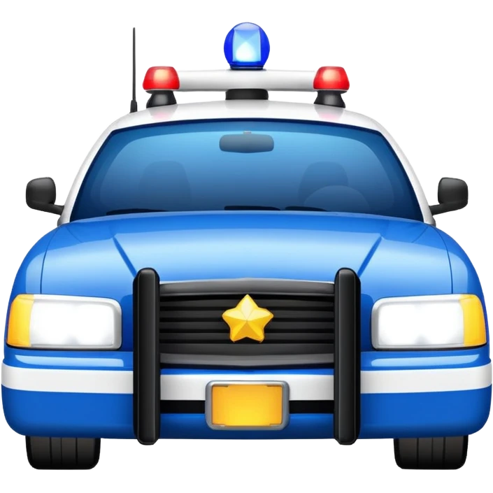 police cruiser emoji