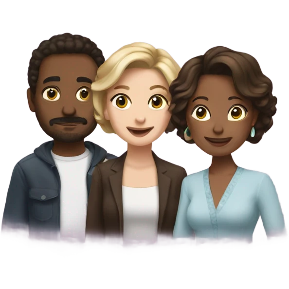 Monte, Natalie, and Michelle emoji