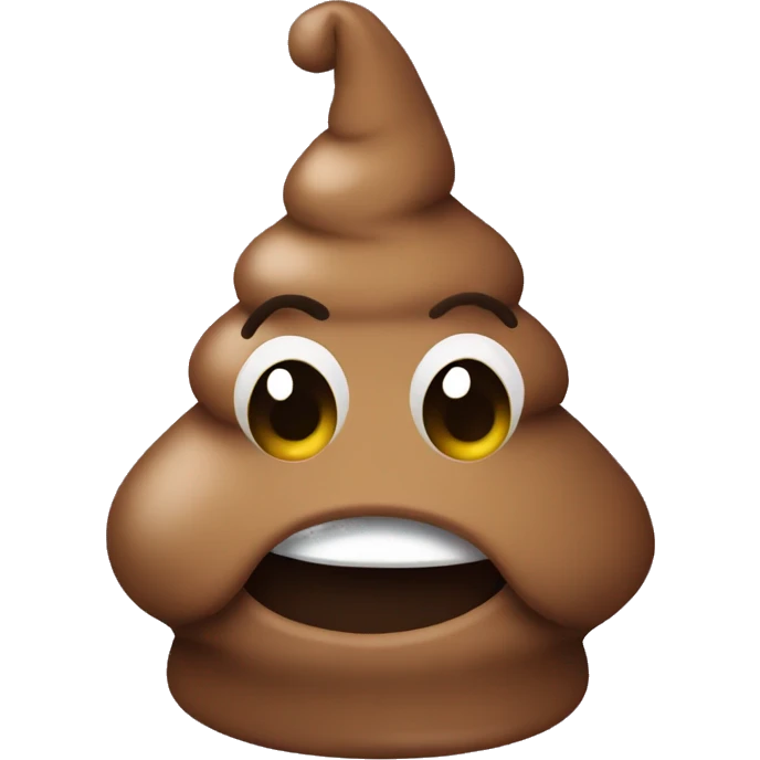 Poop party hat emoji
