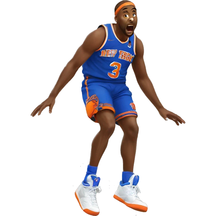 New York Knick falling  emoji