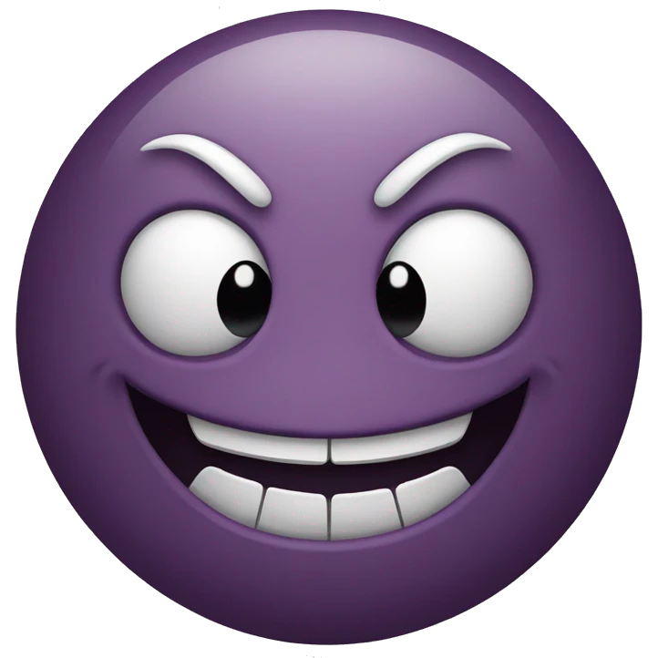 Evil smiling face emoji