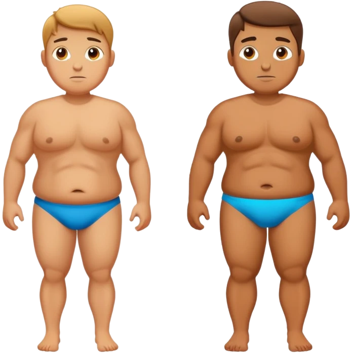 Losing weight before after emoji