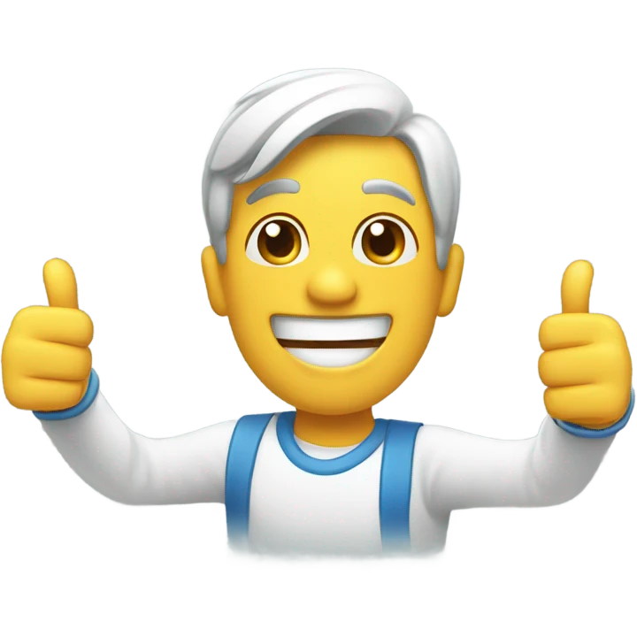 Person giving 2 thumbs up emoji