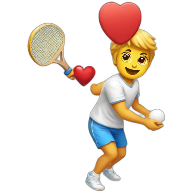 cupid ping pong emoji