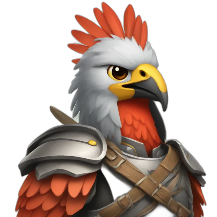 warrior bird emoji