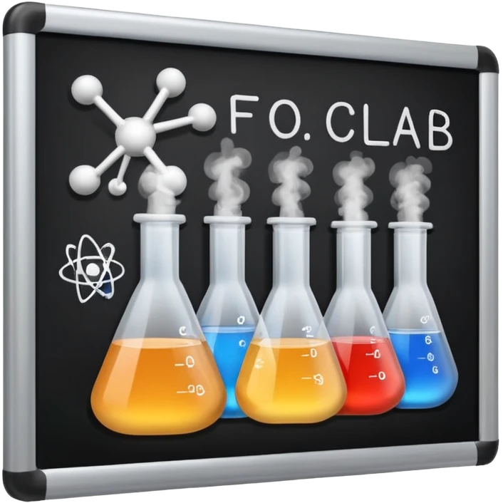 science lab  formula on board emoji