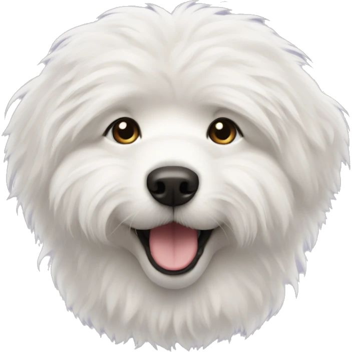 White fluffy Dog emoji