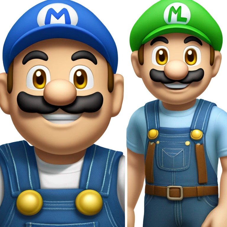 mario and luigi emoji