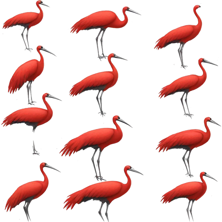  crimson cranes emoji