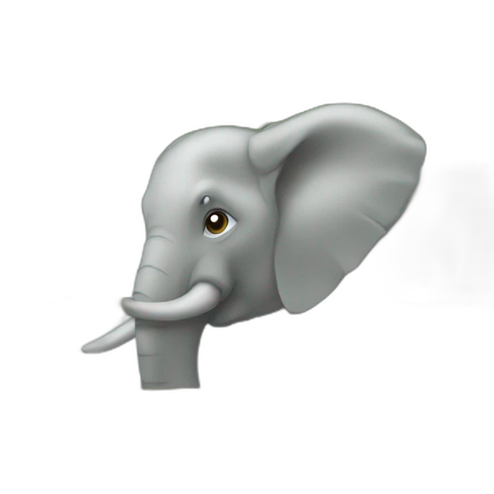 Fenêtre sur éléphant emoji