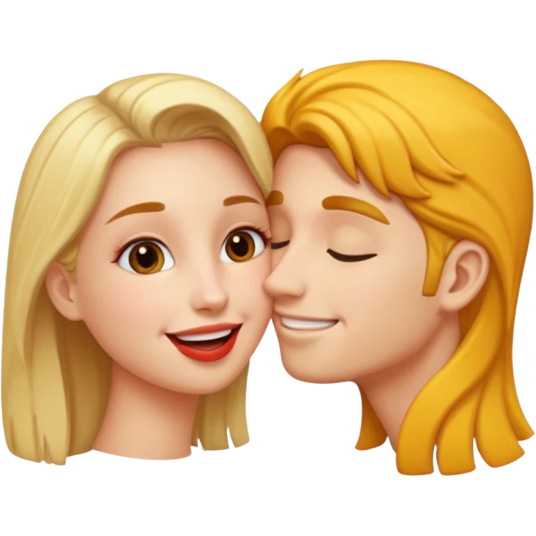 Two people kissing emoji