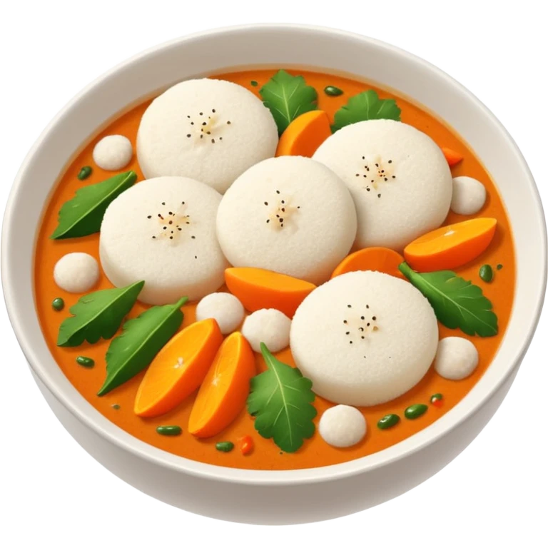 Idli and sambar emoji