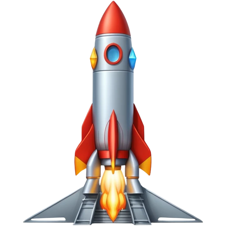 launching a rocket from a platform emoji