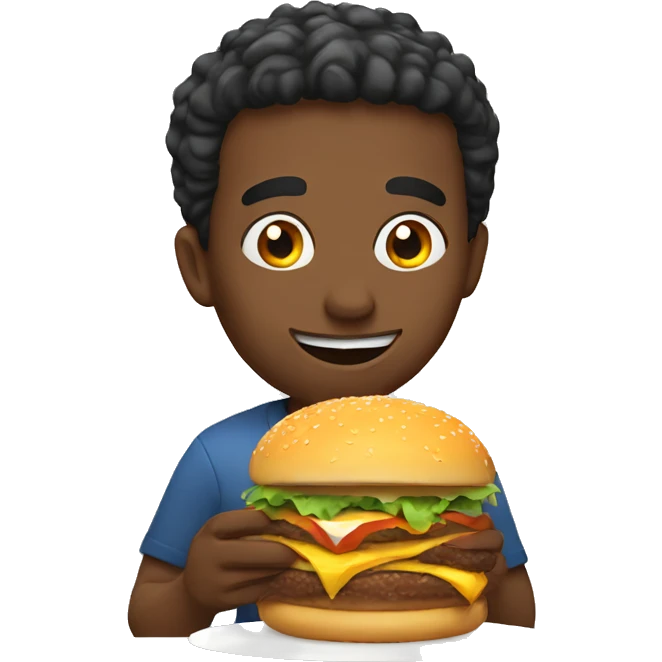 eating burger emoji