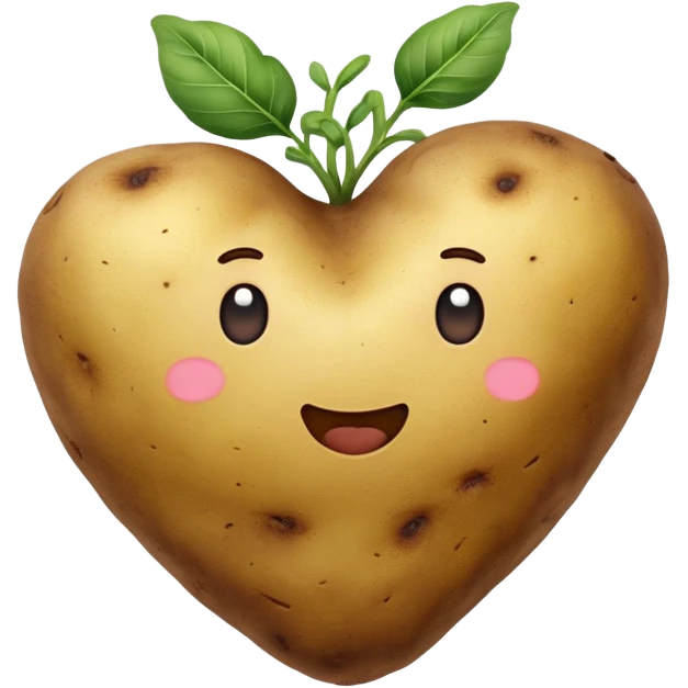 heart shaped potato emoji