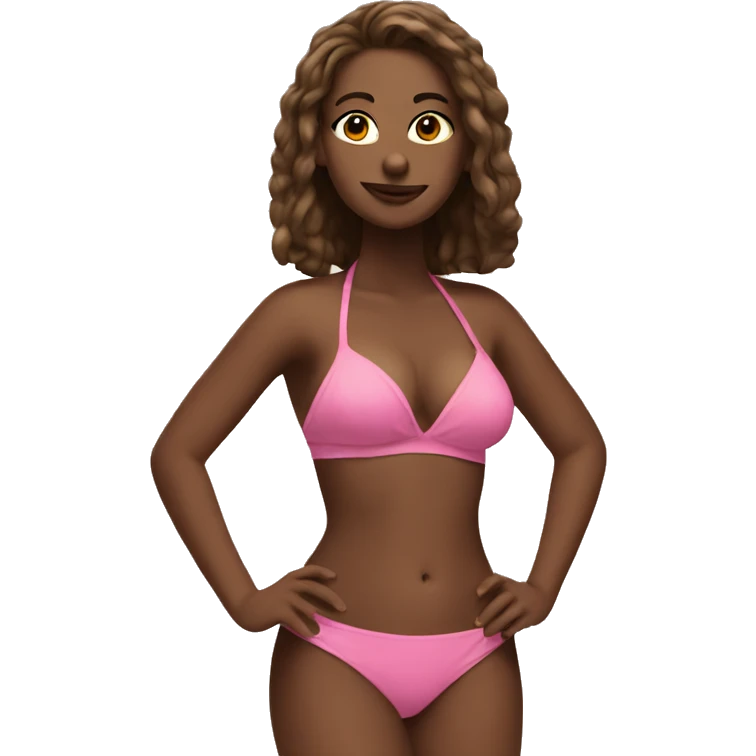 Pink bikini emoji