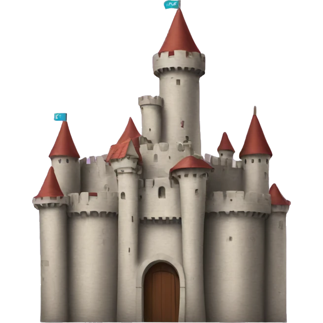  castle with the slack logo clearly visible over it emoji