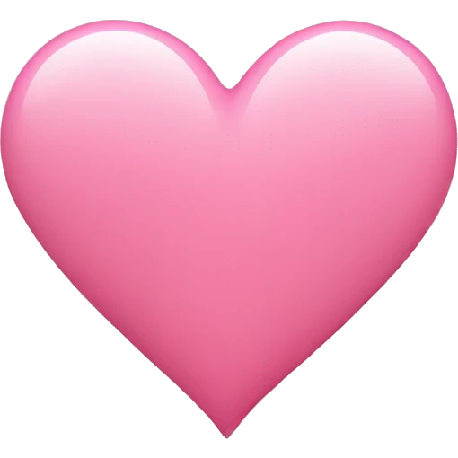 Plain pink heart emoji