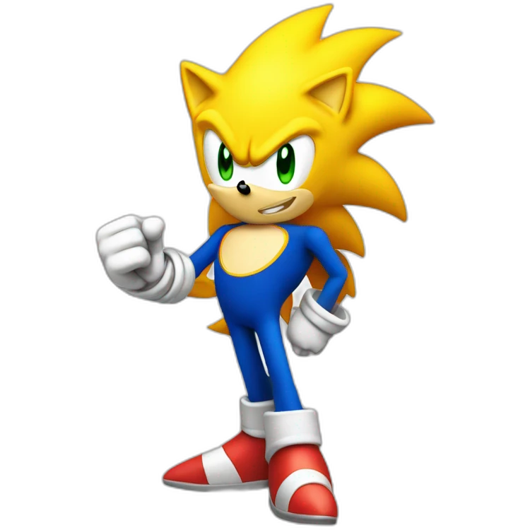 Super Sonic legend logo  emoji