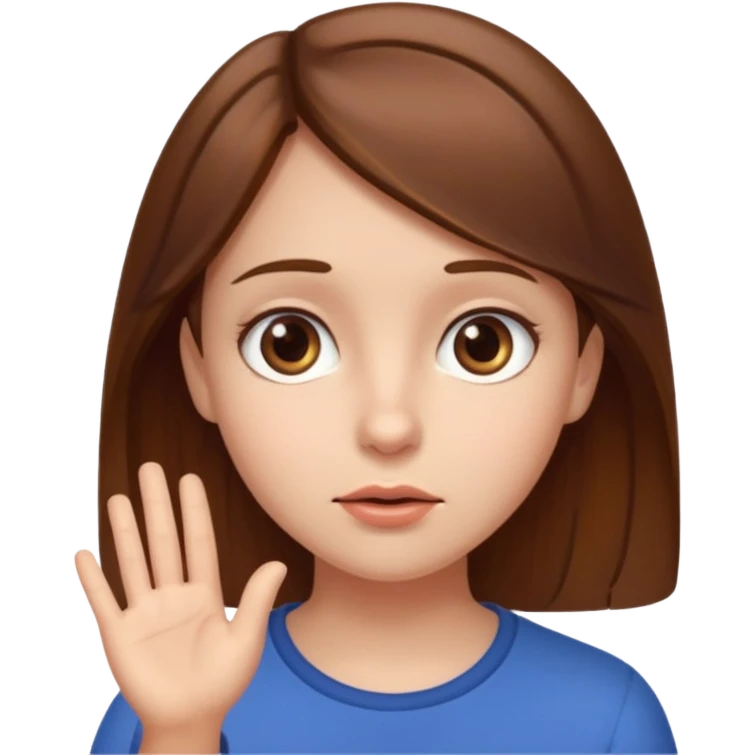 a girl asking how old are you emoji