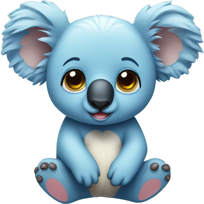 Cute blue koala emoji