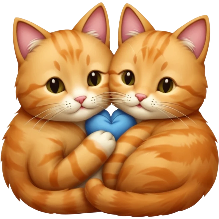 Goodnight kiss cats emoji