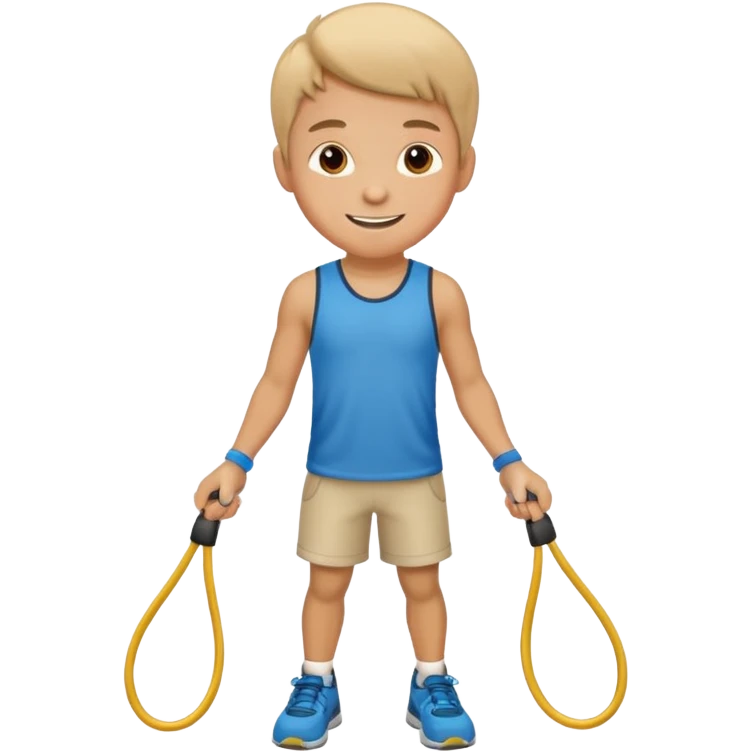 Boy with Skipping rope emoji