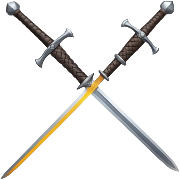 a viking blade, bastard sword, transparent background, the hilt is bound in black, straight blade emoji