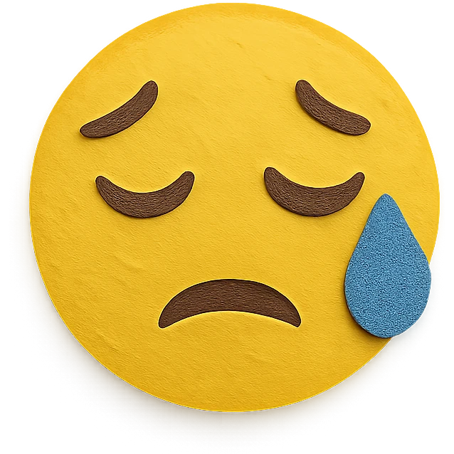 yellow emoji face making a 'whew' expression emoji