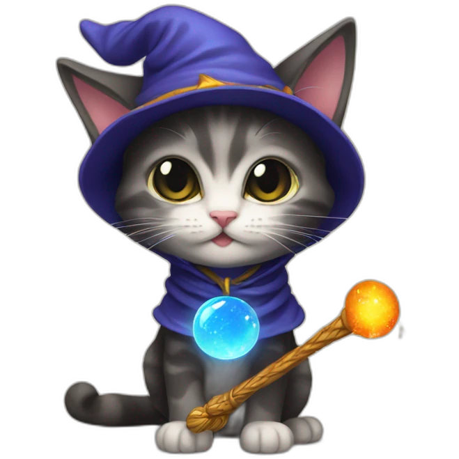 kitten sorcerer emoji