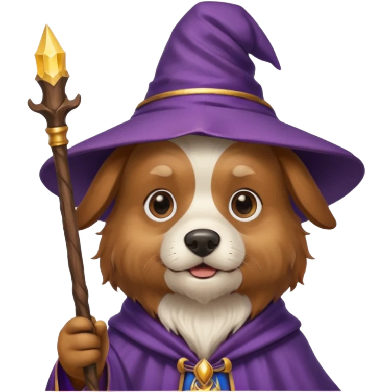 Dog wizard emoji