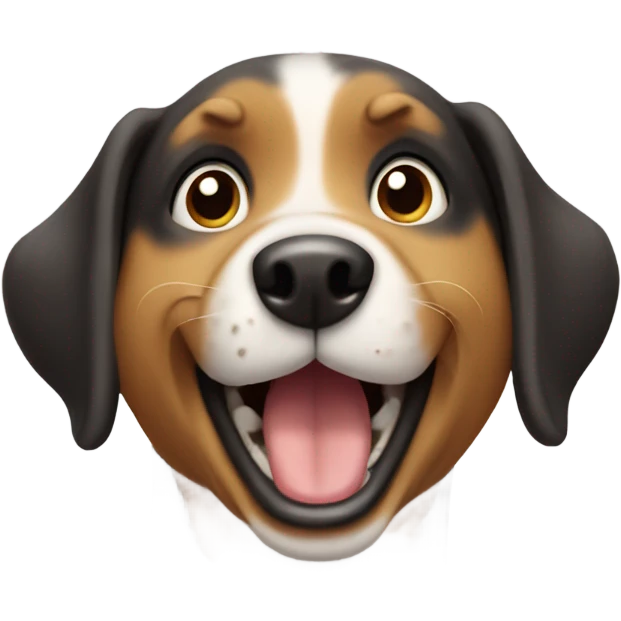 excited dog emoji