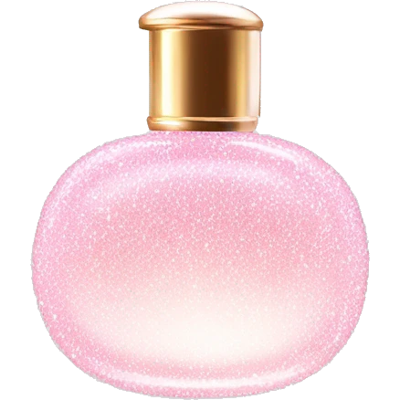 Light pink and white sparkly dream perfume  emoji