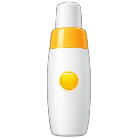Sunscreen bottle emoji