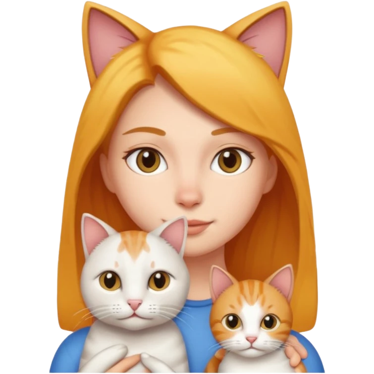 Person with a cat emoji