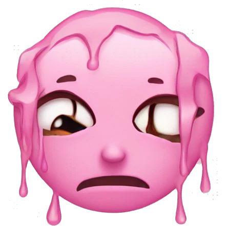 emoji crying pink tears emoji