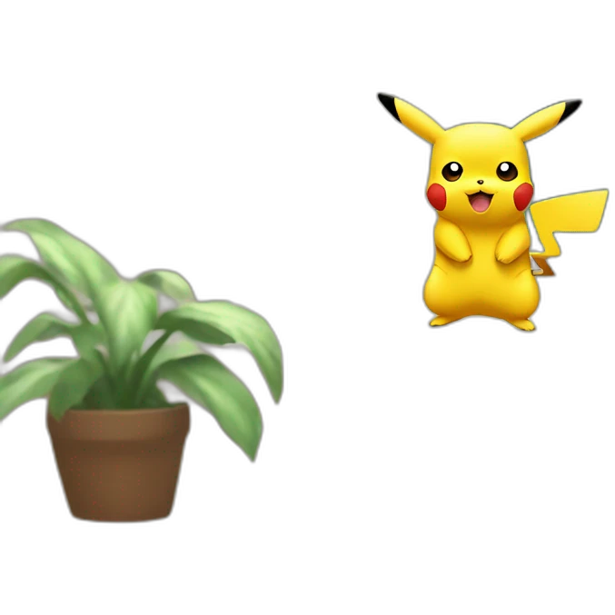 pikachu playing emoji