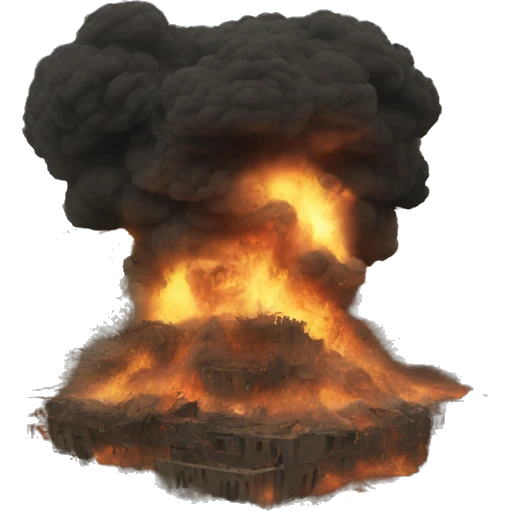 total destruction, ruins, apocalypse emoji