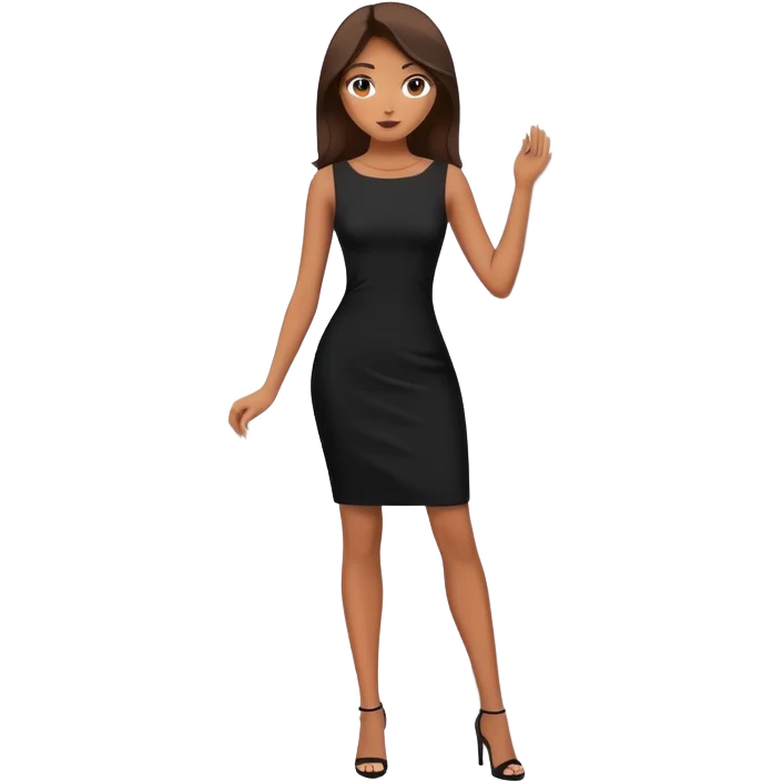 Model posing behind paper backdrop full body  emoji