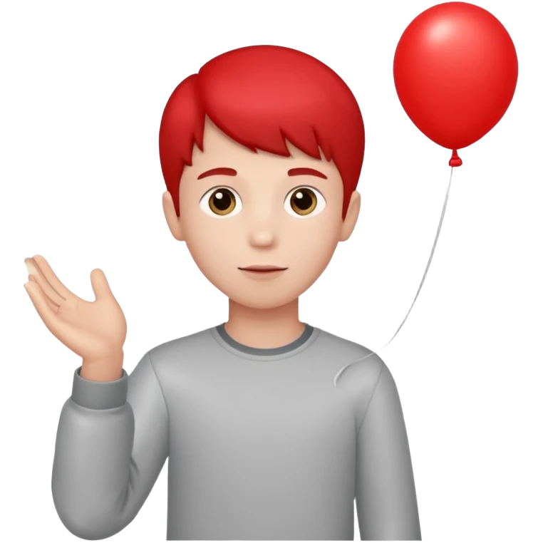 boy with balloon emoji