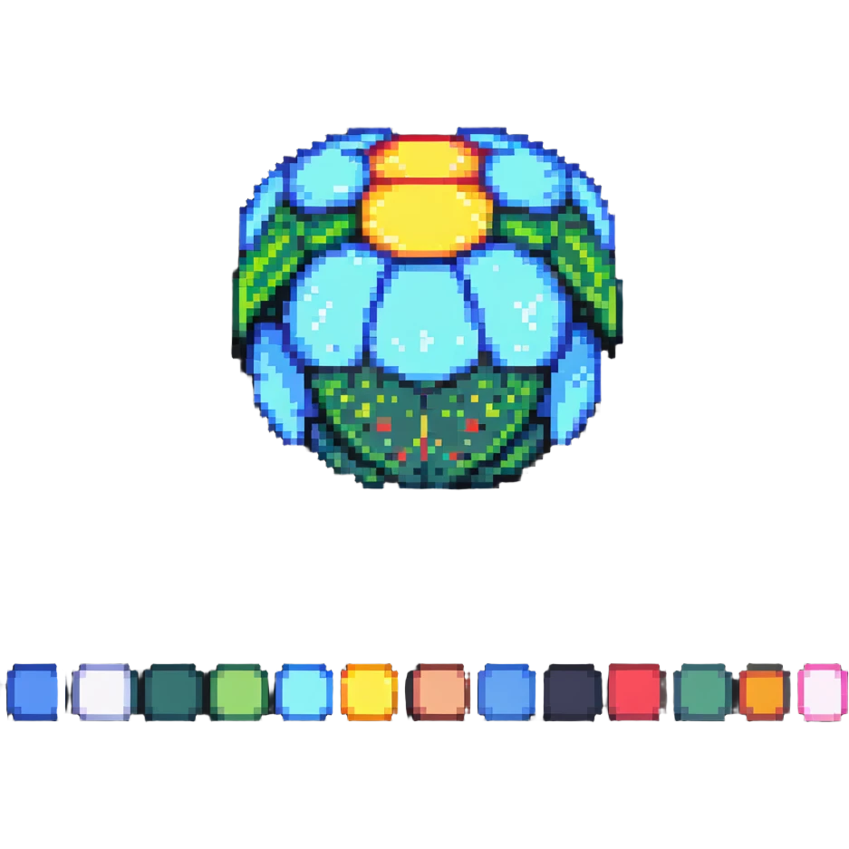 icon in pixel art style with a 32-color palette emoji
