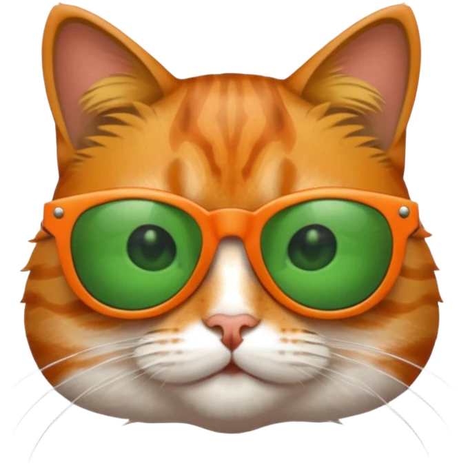 Cat wearing sunglasses emoji