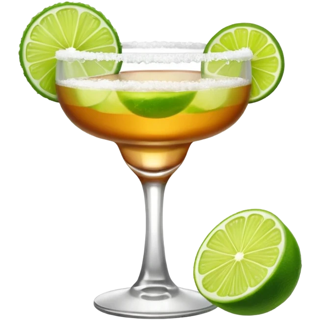 Margarita in a whiskey glass emoji