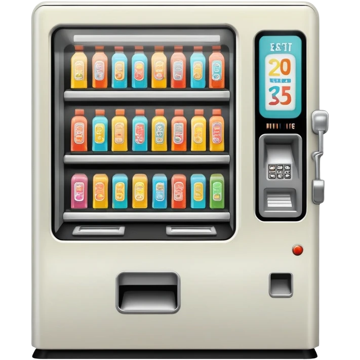 .25 cent art vending machine emoji