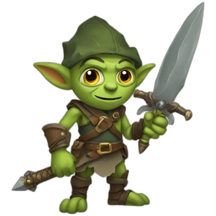 goblin wielding a sword emoji