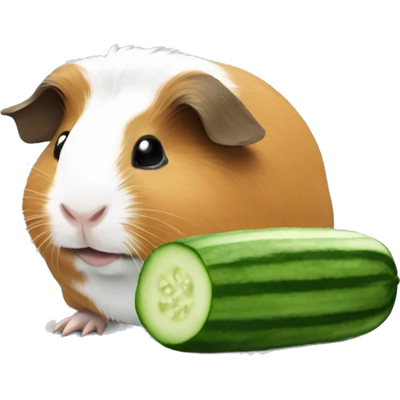 Guinea pig eat cucumber emoji