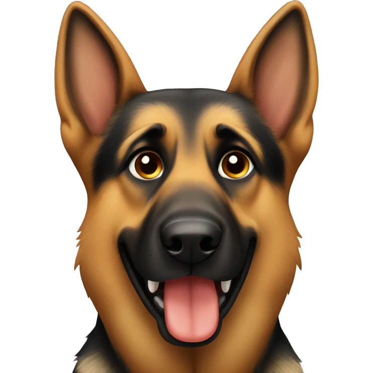 German Shepard pooping emoji
