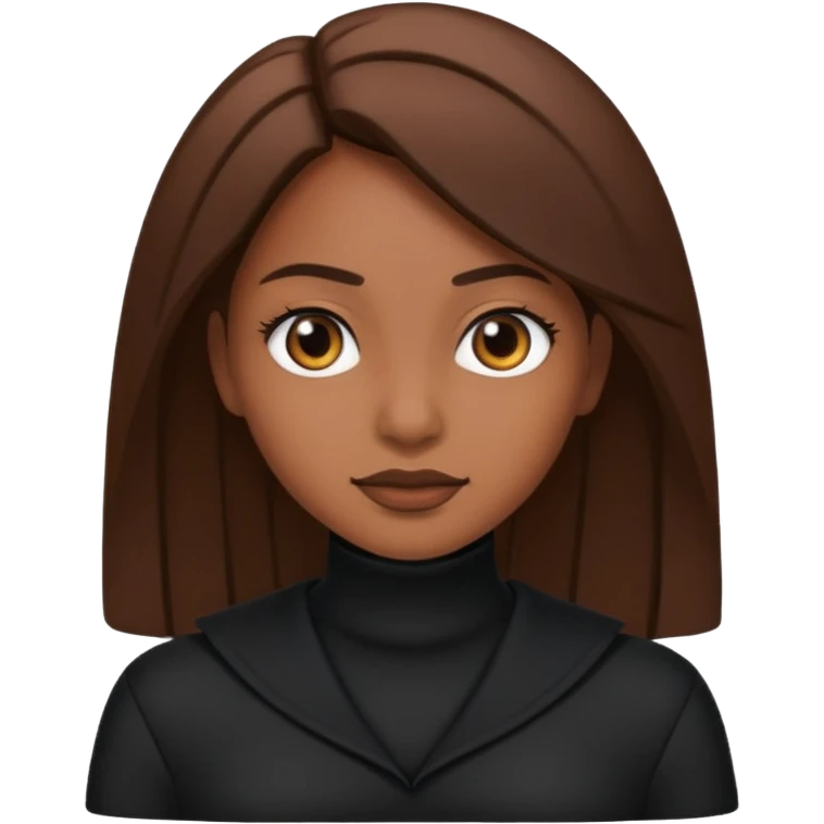 Black clothes fairy brown skin  emoji
