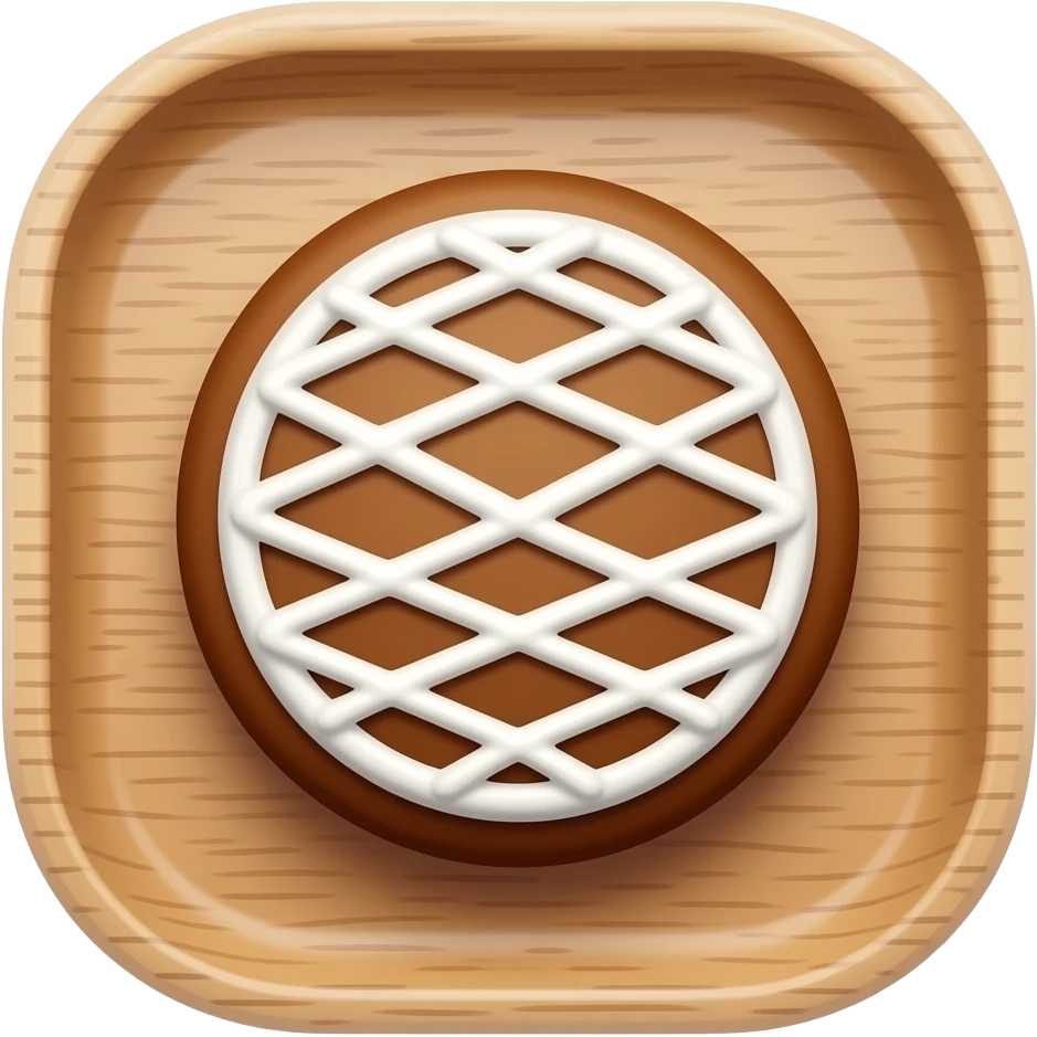 Gingerbread cookie in tray emoji